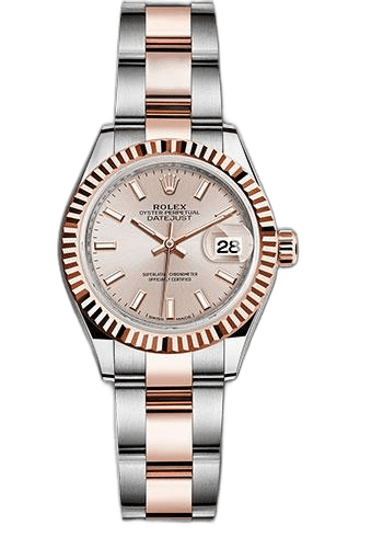 Rolex Datejust Everose Rolesor — Fluted Bezel Sundust Index Dial | Ref. 279171