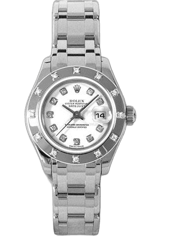 Rolex Lady-Datejust Pearlmaster 29 White Gold — Diamond Dial | Ref. 80319
