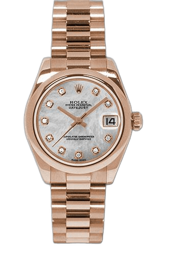 Rolex Datejust 31 Gold — Mother-of-Pearl Diamond Dial | Ref. 178245