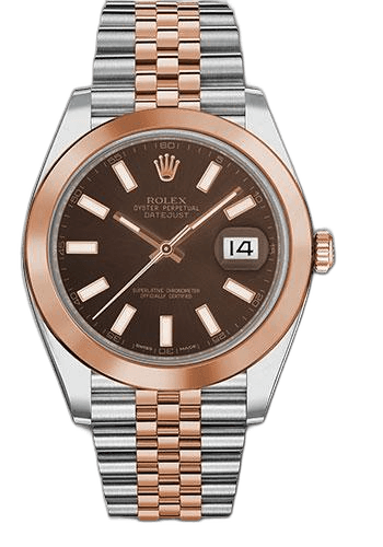 Rolex Datejust 41 Everose Rolesor — Chocolate Index Dial | Ref. 126301