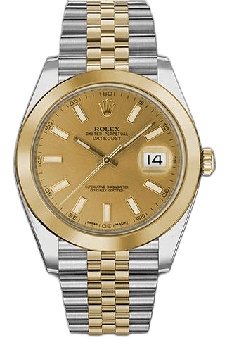Rolex Datejust 41 Yellow Rolesor — Champagne Index Dial | Ref. 126303