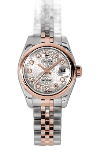 Rolex Datejust Everose Rolesor — Silver Jubilee Diamond Dial | Ref. 179161