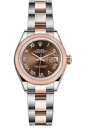Rolex Lady-Datejust Everose Rolesor — Chocolate Roman Dial | Ref. 279161