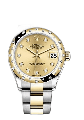 Rolex Datejust 31 Yellow Rolesor — Champagne Diamond Dial | Ref. 278343 (2)