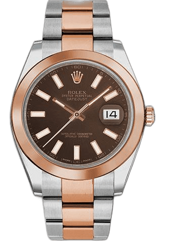 Rolex Datejust 41 Everose Rolesor — Chocolate Index Dial | Ref. 126301