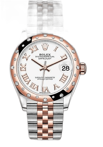 Rolex Datejust 31 Everose Rolesor — 24-Diamond Bezel Rose Index Dial | Ref. 278341RBR