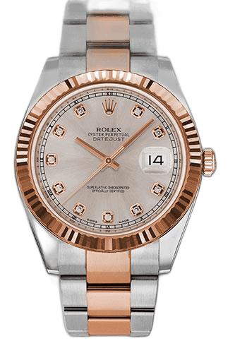 Rolex Datejust 41 Everose Rolesor — Sundust Diamond Dial | Ref. 126331