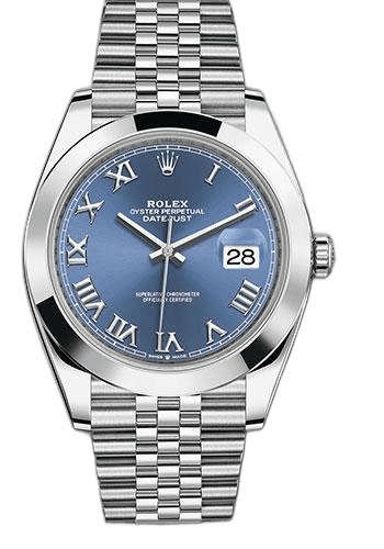 Rolex Datejust 41 Steel — Blue Roman Dial | Ref. 126300