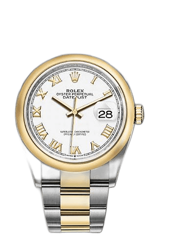 Rolex Datejust 36 Yellow Rolesor — White Roman Dial | Ref. 126203