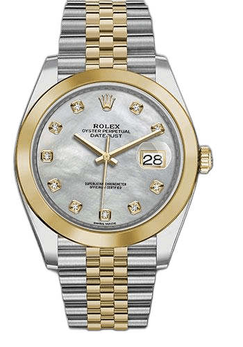 Rolex Datejust Yellow Rolesor — Mother-of-Pearl Diamond Dial | Ref. 126303