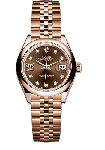Rolex Datejust Gold — Chocolate Diamond Star Dial | Lady-Datejust 28