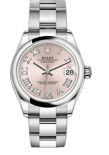 Rolex Datejust 31 White Rolesor — Pink Roman Dial | Ref. 278240