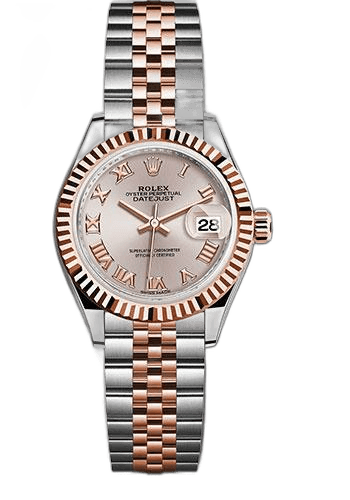 Rolex Lady-Datejust 28 Everose Rolesor — Sundust Roman Dial | Ref. 279171