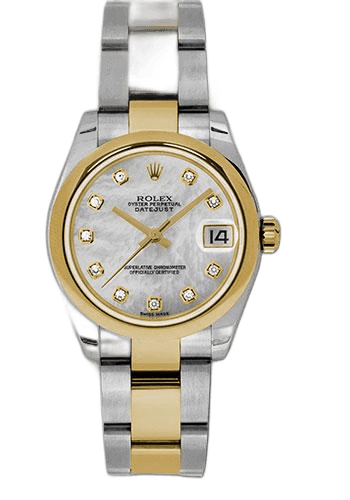 Rolex Datejust 31 Rolesor — Yellow Rolesor Mother-of-Pearl Diamond Dial | Ref. 178243