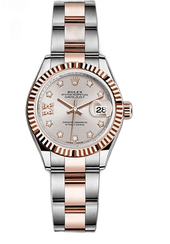 Rolex Lady-Datejust Everose Rolesor — Sundust Diamond Star Dial | Ref. 279171