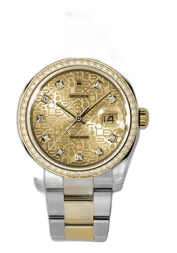 Rolex Datejust 36 Yellow Rolesor — Champagne Jubilee Diamond Dial & 52 Diamond Bezel | Ref. 116243