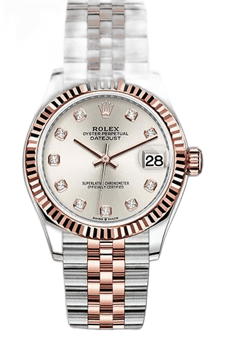 Rolex Datejust 31 Everose Rolesor — Fluted Bezel Rose Diamond Dial | Ref. 278271