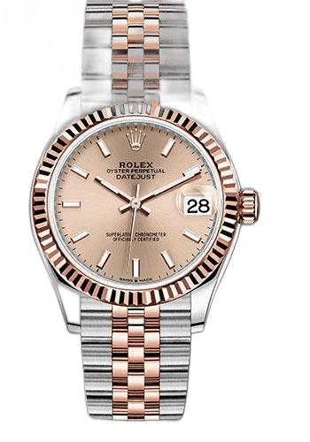 Rolex Datejust 31 Everose Rolesor — Fluted Bezel Rose Roman Dial | Ref. 278271