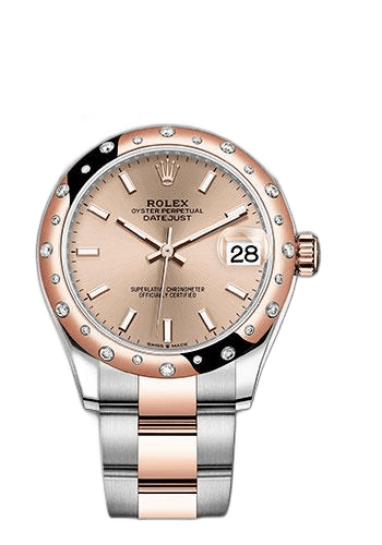 Rolex Datejust Everose Rolesor — Rose Roman Dial, 24-Diamond Bezel | Ref. 278341RBR (2)