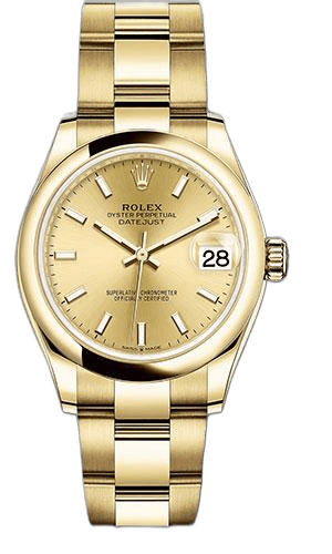 Rolex Datejust 31 Yellow Gold — Champagne Index Dial | Ref. 278248