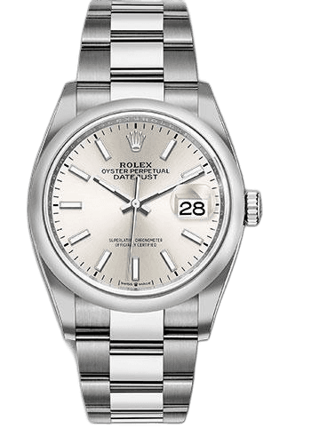 Rolex Datejust 36 Steel — Silver Index Dial | Ref. 126200