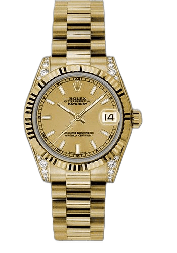 Rolex Datejust Yellow Gold — Champagne Index Dial | Ref. 178238