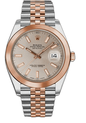 Rolex Datejust 41 Everose Rolesor — Sundust Index Dial | Ref. 126301