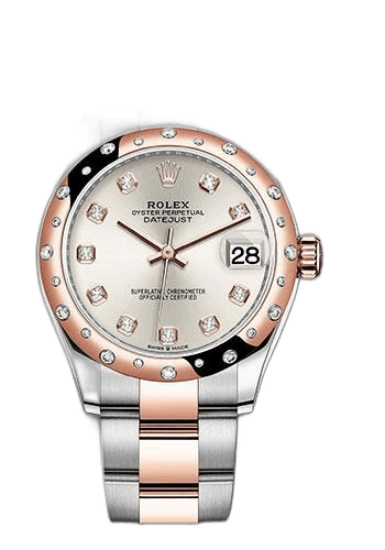 Rolex Datejust 31 Everose Rolesor — Rose Diamond Dial, 24-Diamond Bezel | Ref. 278341RBR