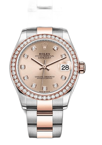 Rolex Datejust 31 Everose Rolesor — Rose Diamond Dial Diamond Bezel | Ref. 278381RBR