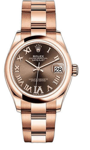 Rolex Datejust 31 Everose Gold — Chocolate Diamond VI Dial | Ref. 278245