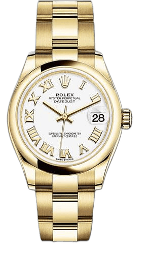 Rolex Datejust Yellow Gold — White Roman Dial | Ref. 278248