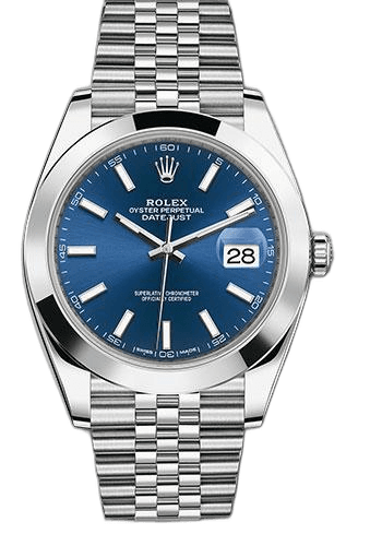 Rolex Datejust 41 Steel — Blue Index Dial | Ref. 126300