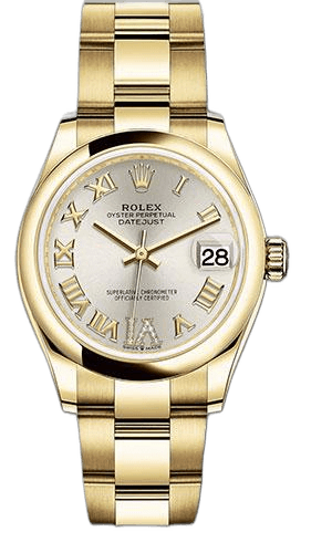 Rolex Datejust Yellow Gold — Silver Diamond Six Dial | 31mm