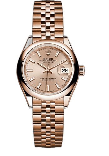 Rolex Lady-Datejust Everose Gold — Pink Sundust Index Dial | Ref. 279165