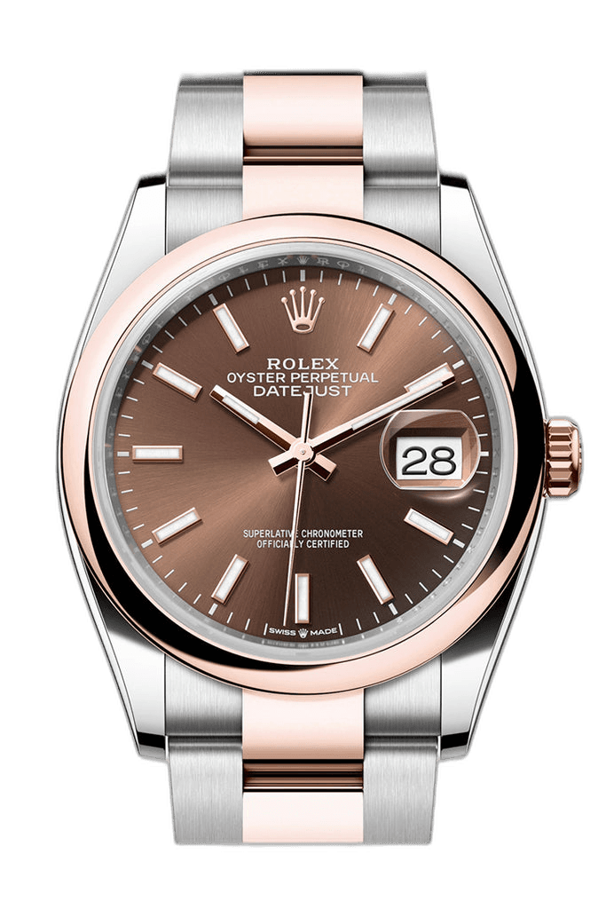 Rolex Datejust 36 Yellow Gold — Chocolate Dial | Ref. 126201