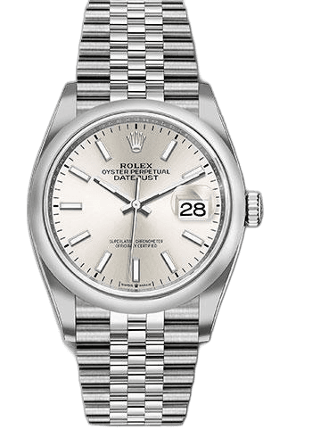 Rolex Datejust 36 Steel — Silver Index Dial | Ref. 126200