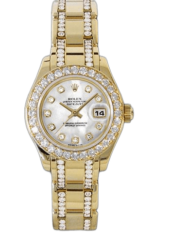 Rolex Lady-Datejust Pearlmaster 29 Yellow Gold — MOP Diamond | Ref. 74948