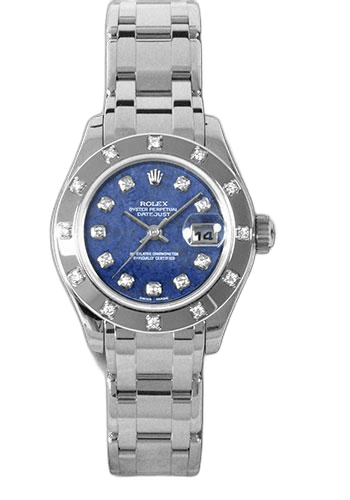 Rolex Datejust 29 White Gold — Sodalite & Diamond Dial | Ref. 80319