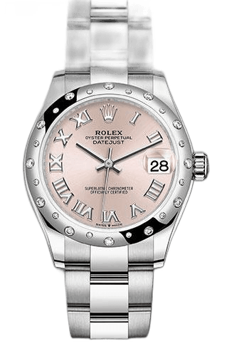 Rolex Datejust 31 White Rolesor — Pink Roman Dial | Ref. 278344RBR