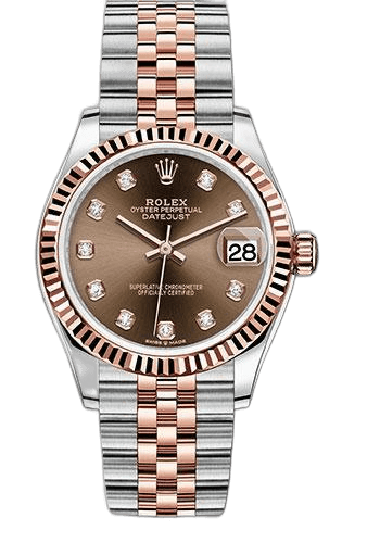 Rolex Datejust 31 Everose Rolesor — White Roman Dial | Ref. 278271
