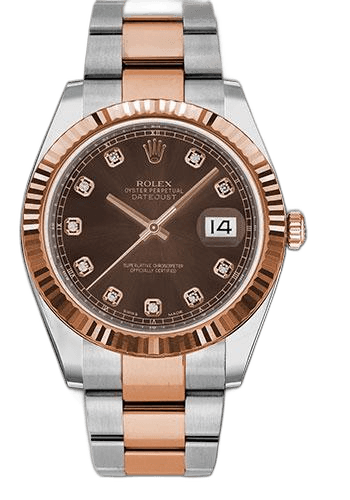 Rolex Datejust 41 Everose Rolesor — Chocolate Diamond Dial | Ref. 126331