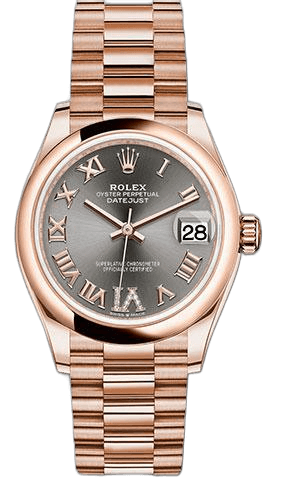 Rolex Datejust 31 Gold — Rhodium Diamond Six Dial