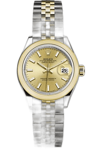 Rolex Datejust 28 Yellow Rolesor — Champagne Index Dial | Ref. 279163