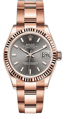Rolex Datejust 31 Gold — Rhodium Index Dial with Fluted Bezel | Ref. 278275