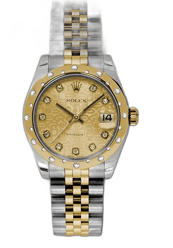 Rolex Datejust Yellow Rolesor — Champagne Jubilee Diamond Dial | Ref. 178343