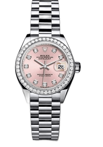 Rolex Datejust Platinum — 44 Diamond Bezel Pink Diamond | Ref. 279136RBR