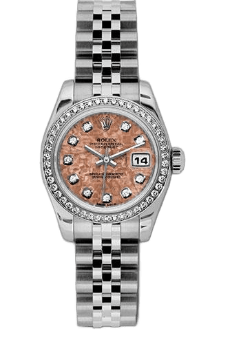 Rolex Datejust 26 Yellow Gold — Crystal Diamond Dial | Ref. 179384