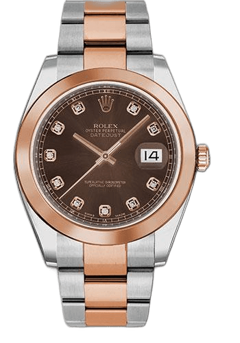 Rolex Datejust 41 Everose Rolesor — Chocolate Diamond Dial | Ref. 126301