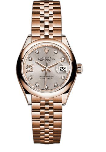 Rolex Datejust 28 Gold — Silver Sundust Diamond Star Dial