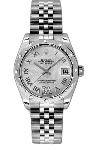 Rolex Datejust White Rolesor — Mother-of-Pearl Diamond Roman VI Dial | Ref. 178344